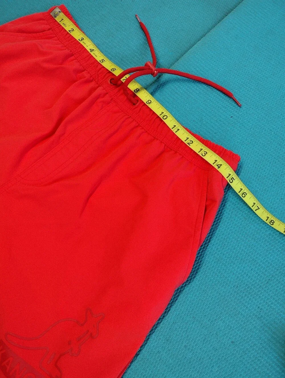 Kangol Men's Drawstring Swim Trunks Shorts Orange - M